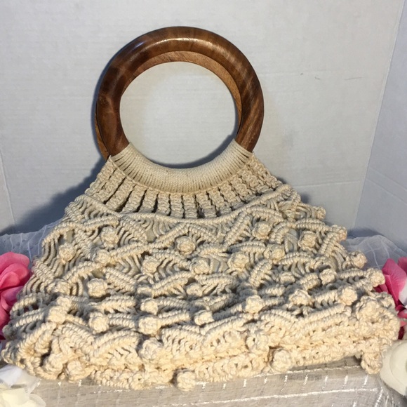 MACRAME CROCHET FASHION HANDBAG - Picture 3 of 8